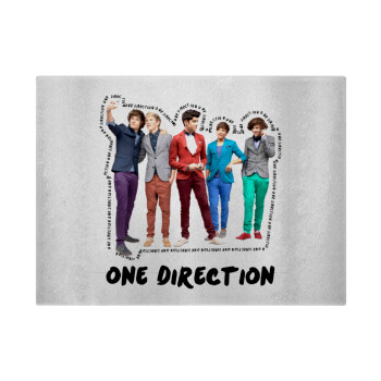 One Direction , Επιφάνεια κοπής γυάλινη (38x28cm)