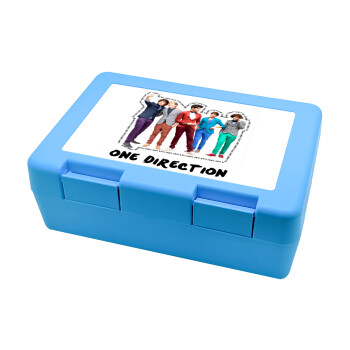 One Direction , Παιδικό δοχείο κολατσιού ΓΑΛΑΖΙΟ 185x128x65mm (BPA free πλαστικό)