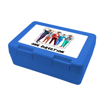 One Direction , Παιδικό δοχείο κολατσιού ΜΠΛΕ 185x128x65mm (BPA free πλαστικό)
