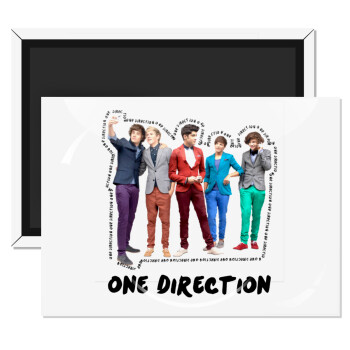 One Direction , Ορθογώνιο μαγνητάκι ψυγείου διάστασης 9x6cm