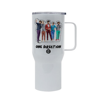 One Direction , Mega Stainless steel Tumbler with lid, double wall 750L