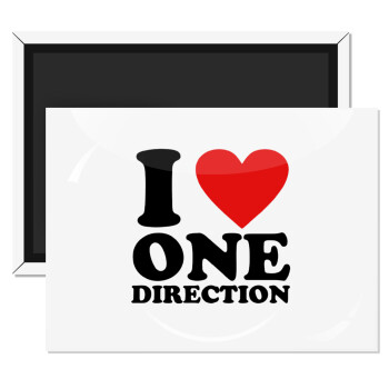 I Love, One Direction, Ορθογώνιο μαγνητάκι ψυγείου διάστασης 9x6cm