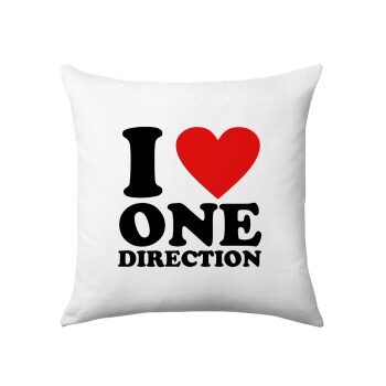 I Love, One Direction, Sofa cushion 40x40cm includes filling