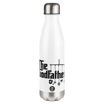The Godfather baby, Metal mug thermos White (Stainless steel), double wall, 500ml