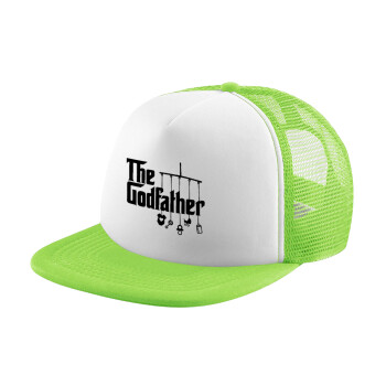 The Godfather baby, Adult Soft Trucker Hat with Mesh GREEN/WHITE (POLYESTER, ADULT, ONE SIZE)