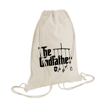 The Godfather baby, Backpack bag GYMBAG natural (28x40cm)