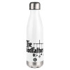 Metal mug thermos White (Stainless steel), double wall, 500ml