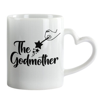 Fairy God Mother, Mug heart handle, ceramic, 330ml