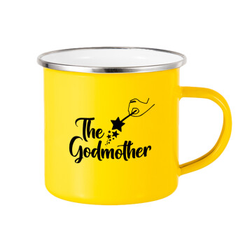 Fairy God Mother, Yellow Enamel Metallic Cup 360ml