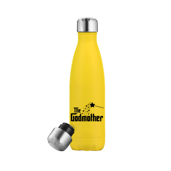 Fairy GodMother, Yellow Stainless Steel Metallic Thermos, double-walled, 500ml