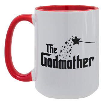 Fairy GodMother, Κούπα Mega 15oz, κεραμική Κόκκινη, 450ml