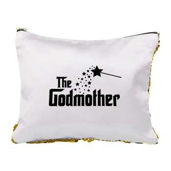 Fairy GodMother, Sequin Gold Pouch Cosmetic Bag