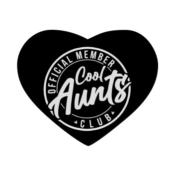 Cool Aunts club, Mousepad καρδιά 23x20cm