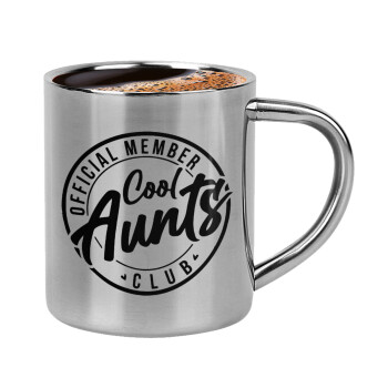 Cool Aunts club, Double-wall metal cup for espresso (220ml)