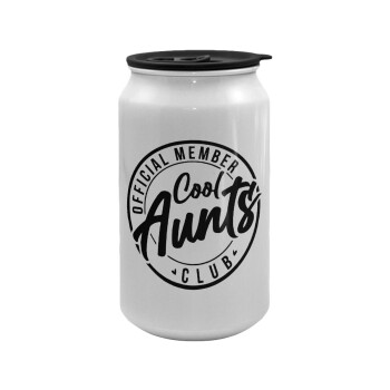 Cool Aunts club, Κούπα ταξιδιού μεταλλική με καπάκι (tin-can) 500ml