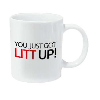 Suits You Just Got Litt Up! , Κούπα Giga, κεραμική, 590ml