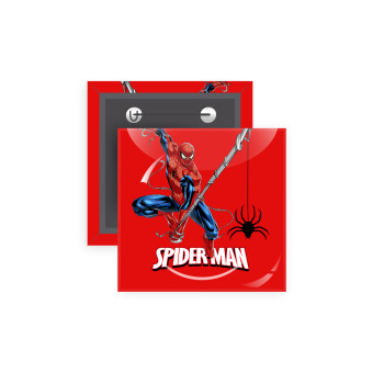 Spiderman fly, Κονκάρδα παραμάνα τετράγωνη 5x5cm