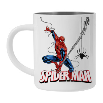 Spiderman fly, Mug Stainless steel double wall 450ml