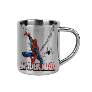Spiderman fly, Mug Stainless steel double wall 300ml