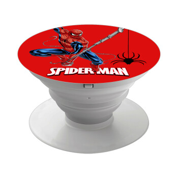 Spiderman fly, Phone Holders Stand  White Hand-held Mobile Phone Holder