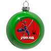 Green Christmas tree ornament bauble 8cm