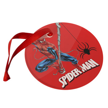 Spiderman fly, Christmas ornament glass 9cm