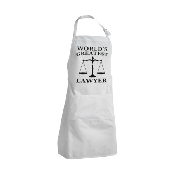 World's greatest Lawyer, Adult Chef Apron (with sliders and 2 pockets)