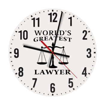 World's greatest Lawyer, Ρολόι τοίχου ξύλινο (30cm)