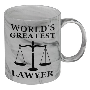 World's greatest Lawyer, Κούπα κεραμική, marble style (μάρμαρο), 330ml