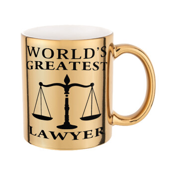 World's greatest Lawyer, Mug ceramic, gold mirror, 330ml