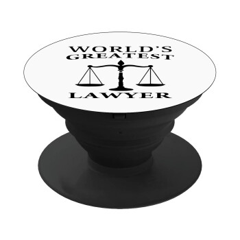 World's greatest Lawyer, Phone Holders Stand  Black Hand-held Mobile Phone Holder