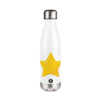 Star, Metal mug thermos White (Stainless steel), double wall, 500ml
