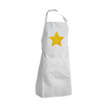 Star, Adult Chef Apron (with sliders and 2 pockets)