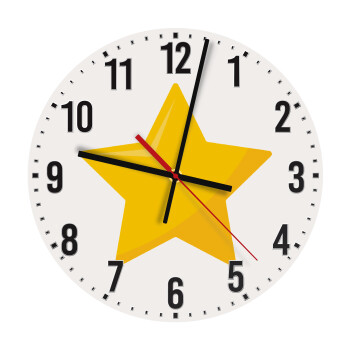 Star, Ρολόι τοίχου ξύλινο (30cm)