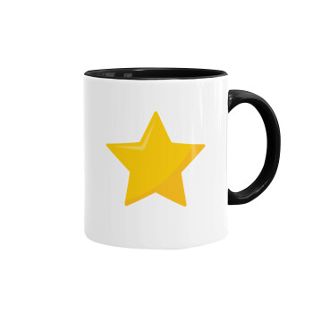 Star, Mug colored black, ceramic, 330ml