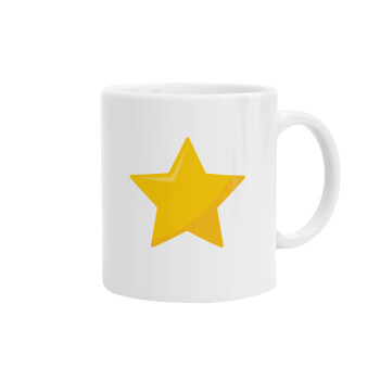 Star, Ceramic coffee mug, 330ml (1pcs)