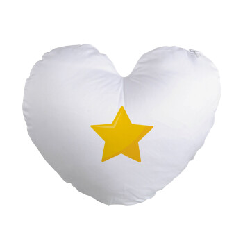 Star, Μαξιλάρι καναπέ καρδιά 40x40cm περιέχεται το  γέμισμα