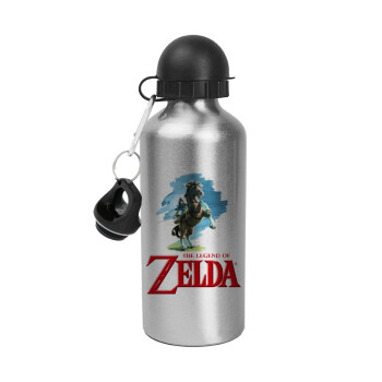 Zelda, Metallic water jug, Silver, aluminum 500ml