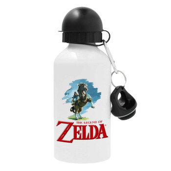 Zelda, Metal water bottle, White, aluminum 500ml