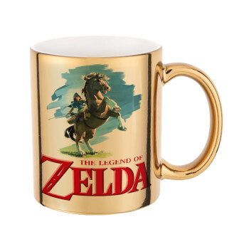 Zelda, Mug ceramic, gold mirror, 330ml