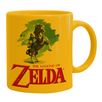 Zelda, Ceramic coffee mug yellow, 330ml (1pcs)