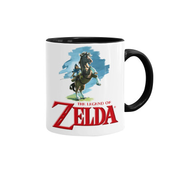Zelda, Mug colored black, ceramic, 330ml