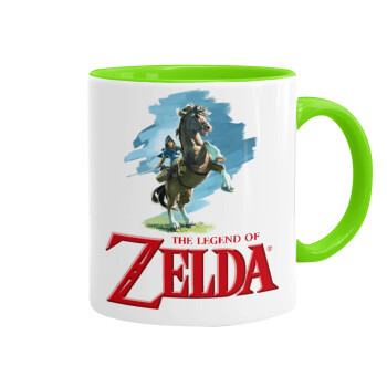 Zelda, Mug colored light green, ceramic, 330ml