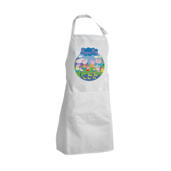 Peppa pig Family, Adult Chef Apron (with sliders and 2 pockets)