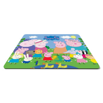 Peppa pig Family, Mousepad ορθογώνιο 27x19cm