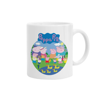 Peppa pig Family, Ceramic coffee mug, 330ml (1pcs)