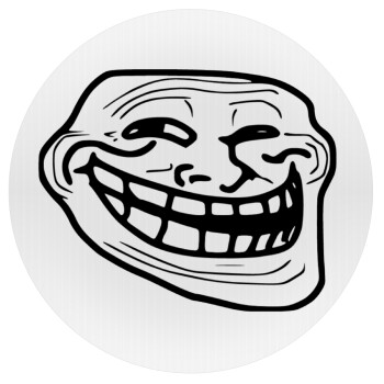 Troll face, Mousepad Round 20cm