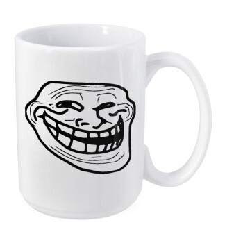 Troll face, Κούπα Mega, κεραμική, 450ml