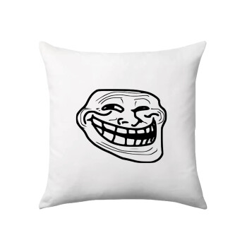 Troll face, Sofa cushion 40x40cm includes filling