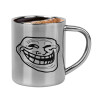 Double-wall metal cup for espresso (220ml)